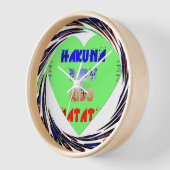 ベビールミナンスハートハクナマタタベビーキッドデザイン 壁時計 (傾斜)