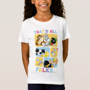 ベビールーニーチューンズキャラクター がすべてのフォーク Tシャツ