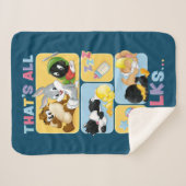 ベビールーニーチューンズキャラクター |すべてのフォーク シェルパブランケット (正面(横))