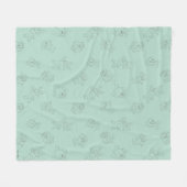 ベビールーニーTUNES™ウィンターパターン フリースブランケット (正面(横))