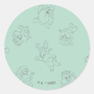 ベビールーニーTUNES™ウィンターパターン ラウンドシール