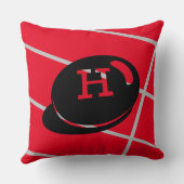 ベビールームかわいい_赤，白，黒，灰色RMDESIGNFLO55 クッション (裏面)