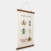 ベビールーム子供部屋蝶とビートル 吊り下げ型タペストリー (傾斜あり)