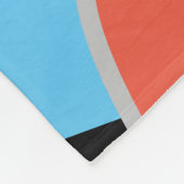 ベビールームCUTE_BLUE_WHITE_BLACK_ RMDESIGNFLO55 フリースブランケット (角)