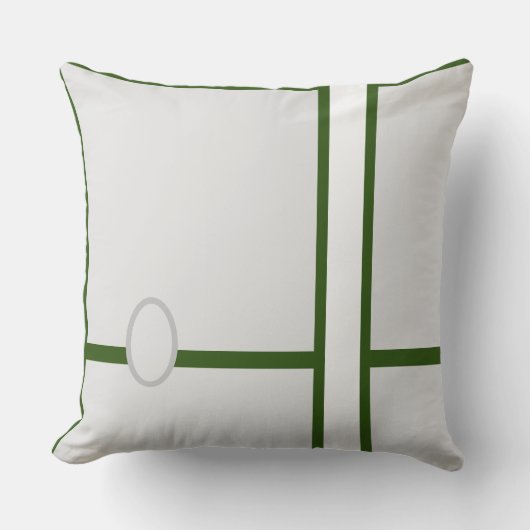 ベビールームCUTE _lightGRAY,GREEN,GRAY, RMDESIGNFLO55 クッション (正面)