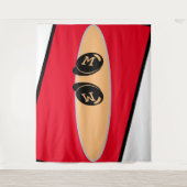 ベビールームCUTE_RED_WHITE_BLACK_ RMDESIGNFLO55 タペストリー (正面)