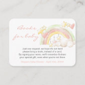 ベビーレインボーとスターのベビーシャワーにおすすめの絵本 エンクロージャーカード (正面)