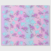 ベビーレインボードラゴンパターン ラッピングペーパー (フラット)