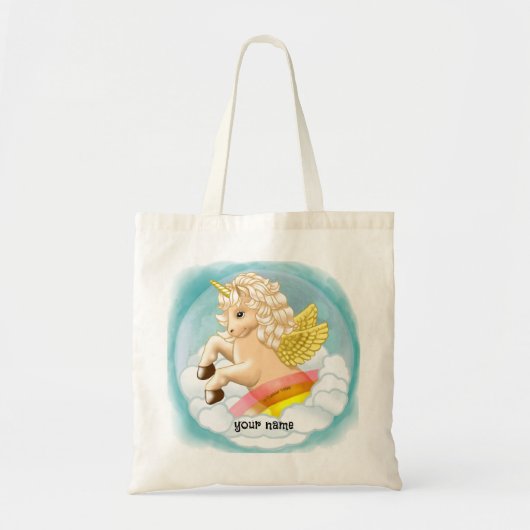 ベビーレインボーユニコーントートバッグ トートバッグ (正面)