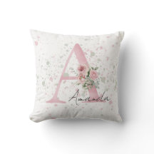 ベビーレターイニシャルと名前の水色