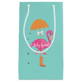 ベビーレッツフラミンゴフラミンゴシャワースプリンクルパーティー スモールペーパーバッグ (正面)