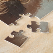 ベビーレッドフォックス食べズスパゲティ ジグソーパズル (側面)