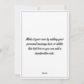 ベビーレッドマカオ熱帯花ノートカード シーズンカード (裏面)