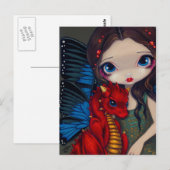 「ベビーレッド・ドラゴン」はがき ポストカード (正面/裏面)