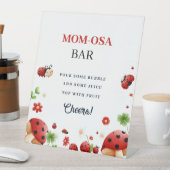 ベビーレディーバグ女の子の赤ちゃんシャワーお気に入りサイン 台座サイン (インサイチュ)