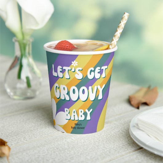 ベビーレトロレコード岩ファンキー80年代の本 紙コップ (インサイチュ)