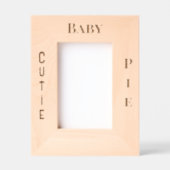 ベビーレーザエッチング写真枠 レーザー彫刻フレーム (正面)