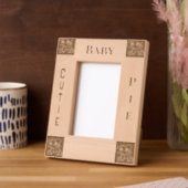 ベビーレーザエッチング写真枠 レーザー彫刻フレーム (左)
