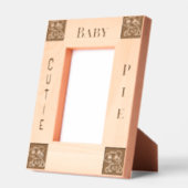 ベビーレーザエッチング写真枠 レーザー彫刻フレーム (左)