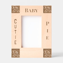 ベビーレーザエッチング写真枠 レーザー彫刻フレーム