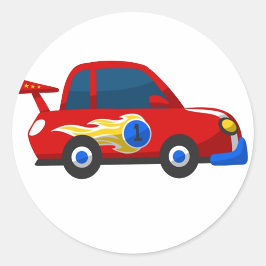 ベビーレーシングカー ラウンドシール (正面)