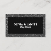 ベビーロックスター赤ちゃんシャワー用の本 エンクロージャーカード (裏面)