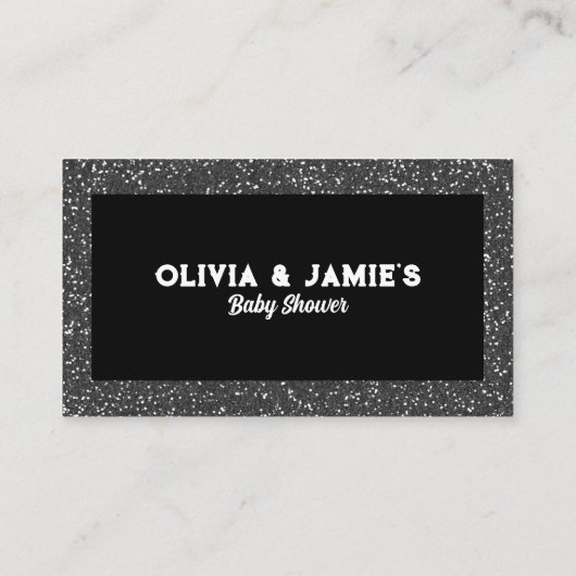 ベビーロックスター赤ちゃんシャワー用の本 エンクロージャーカード (裏面)