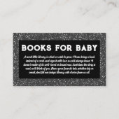 ベビーロックスター赤ちゃんシャワー用の本 エンクロージャーカード (正面)