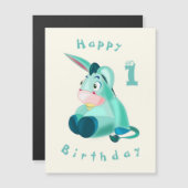 ベビーロバおもしろいー誕生日カード (正面/裏面)