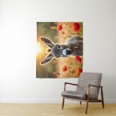 ベビーロバ平和自然赤ケシ畑 タペストリー (インサイチュ)