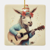 ベビーロバ族オーナメント、ロバ愛好家ギフト セラミックオーナメント (裏面)