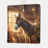 ベビーロバ族オーナメント、ロバ愛好家ギフト セラミックオーナメント (左)