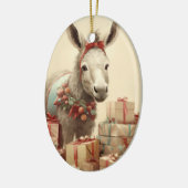 ベビーロバ族オーナメント、ロバ愛好家ギフト セラミックオーナメント (左)