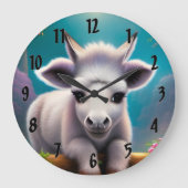 ベビーロバ ラージ壁時計 (正面)