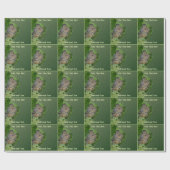 ベビーロビンウズラズバードパーソナライズされた自然 ラッピングペーパー (フラット)