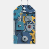 ベビーロボットのベビーシャワー用ギアリング ギフトタグ (裏面)