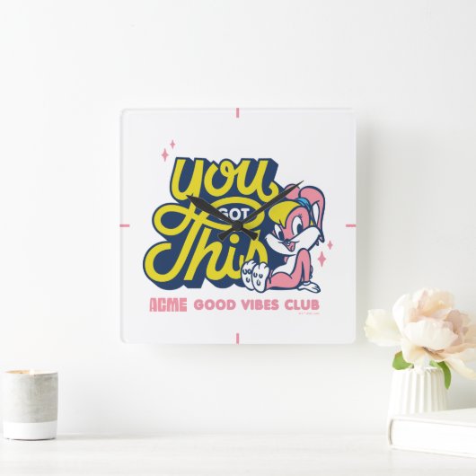 ベビーロラバニー – ユー得ザ・this スクエア壁時計 (ホーム)