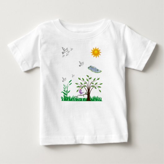 ベビーロンパース ベビーTシャツ (正面)