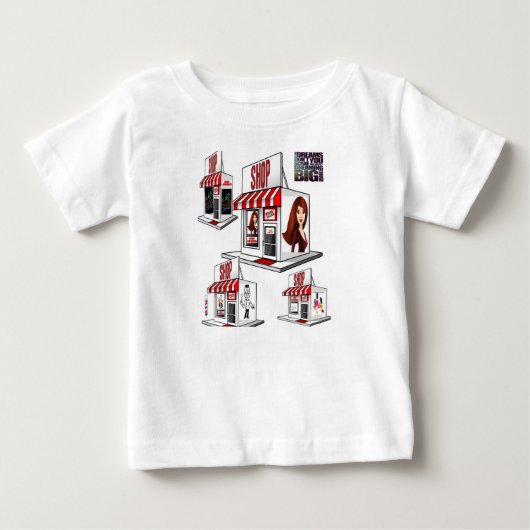 ベビーロンパース ベビーTシャツ (正面)