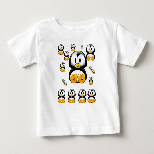 ベビーロンパーペンギン ベビーTシャツ (正面)