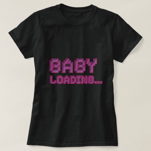 ベビーローディング 妊娠 発表 Tシャツ (デザイン正面)