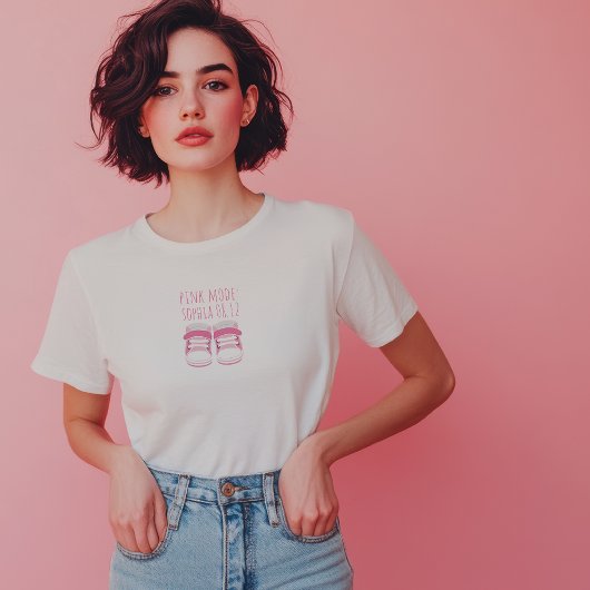 ベビーロード中です お待ちください カスタム出産予定日Tシャツ Tシャツ