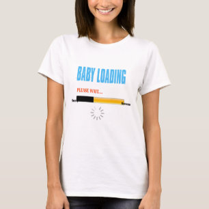 ベビーロー妊婦のディングティーおもしろい、ベビーシャワー Tシャツ