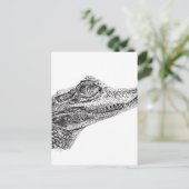 ベビーワニインクスケッチ ポストカード (スタンド正面)