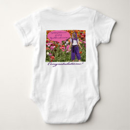 ベビーワンピース。おめでとうございます。 ocelot/genie ベビーボディスーツ