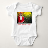ベビーワンピース。Happy Mother's Day. ragdolcat/l ベビーボディスーツ (正面)
