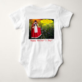 ベビーワンピース。Happy Mother's Day. ragdolcat/l ベビーボディスーツ