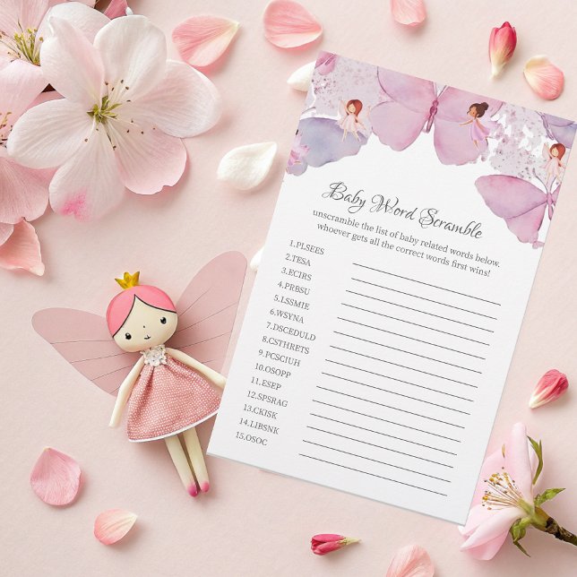 ベビーワードスクランブルゲームカードフェイお洒落アリーテーマ (クリエイターアップロード済み)