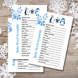 ベビーワードスクランブルゲーム冬の極熊ペンギン