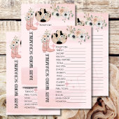 ベビーワードスクランブルサドルアップウェスタン女性のカーボーイテーマ